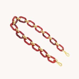 Senreve ÉLEVÉE CHAIN in acetate rouge